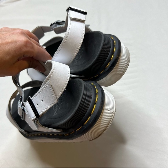Dr. Martens Voss White Leather Strap Sandals - Picture 4 of 16